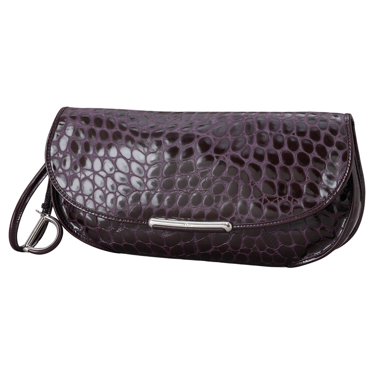 CHRISTIAN DIOR(USED)디올 크로커 패턴 클러치백